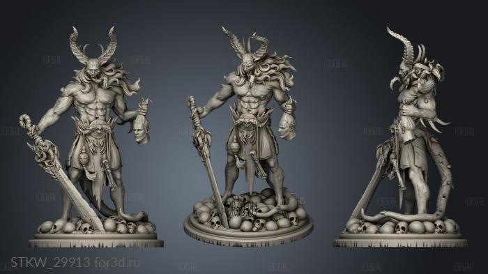 Demonic yer stl model for CNC