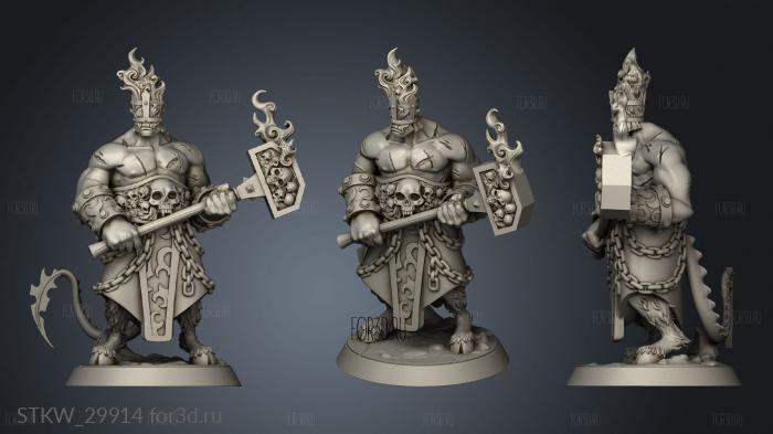 Demons Demon Executioner stl model for CNC