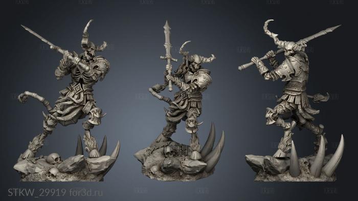 Demon Skulls stl model for CNC