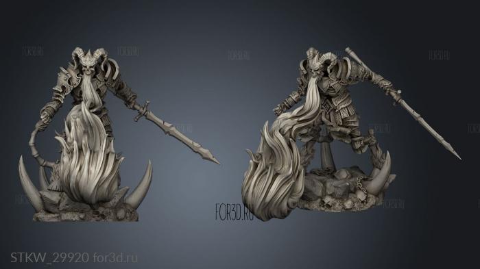 Demon Skulls stl model for CNC