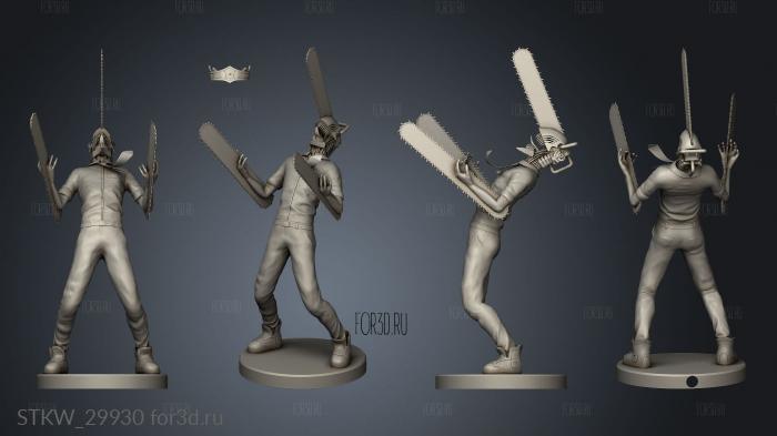 denji chainsaw man svenvangeyt kchn stl model for CNC