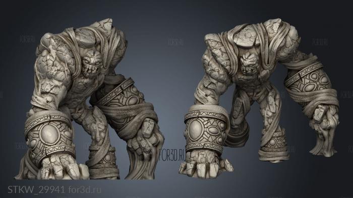 Desert Golem stl model for CNC