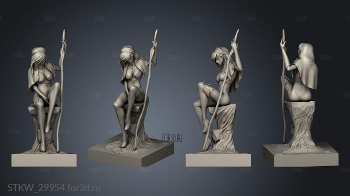 Desire Nun Hair And stl model for CNC