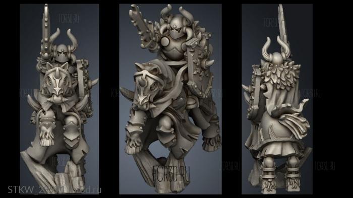 heavy cavalry knight champion stl model for CNC