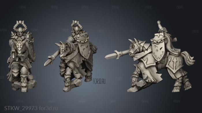 heavy cavalry knight stl model for CNC