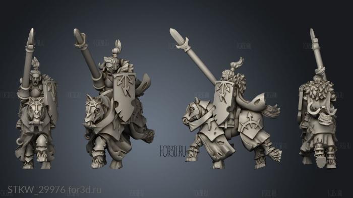 heavy cavalry knight stl model for CNC