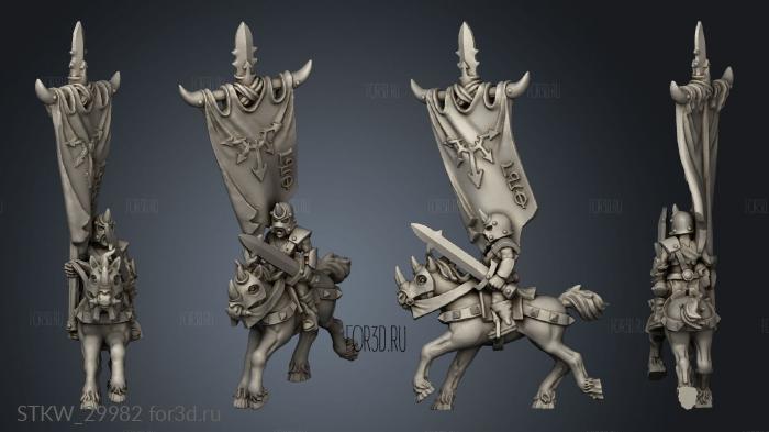 light cavalry banner 3d stl модель для ЧПУ