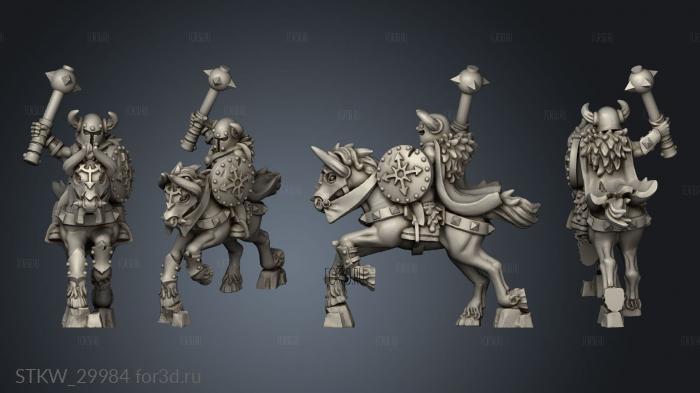 light cavalry champion stl model for CNC