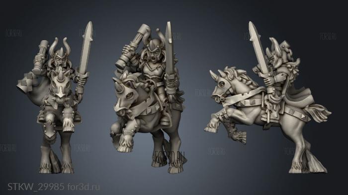 light cavalry champion stl model for CNC