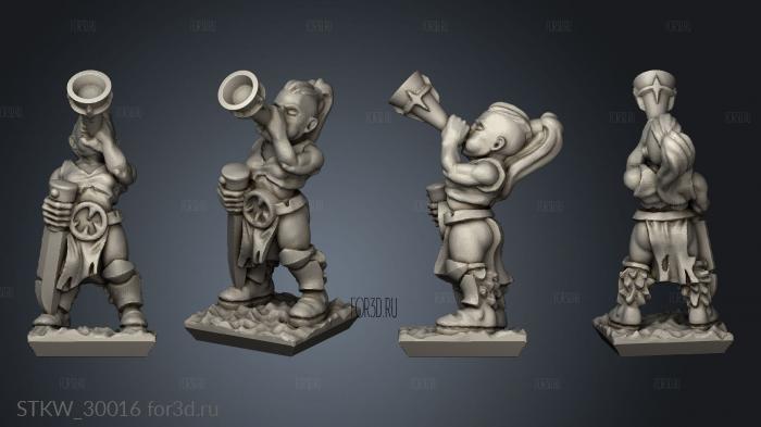 light infantry musician stl model for CNC