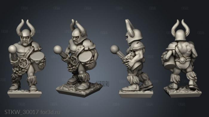 light infantry musician stl model for CNC