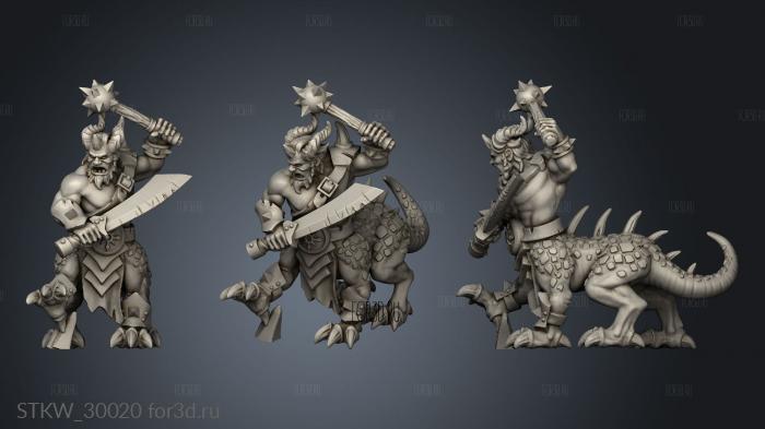 lizard ogre stl model for CNC