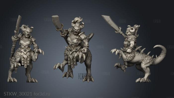 lizard ogre 3d stl модель для ЧПУ