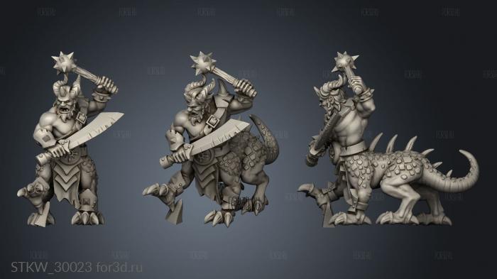 lizard ogre stl model for CNC