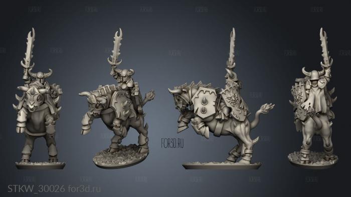 lord on bull with helmet 3d stl модель для ЧПУ