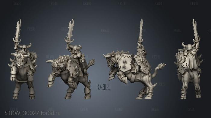 lord on bull with helmet 3d stl модель для ЧПУ