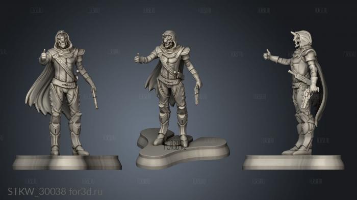 destiny cayde character stl model for CNC