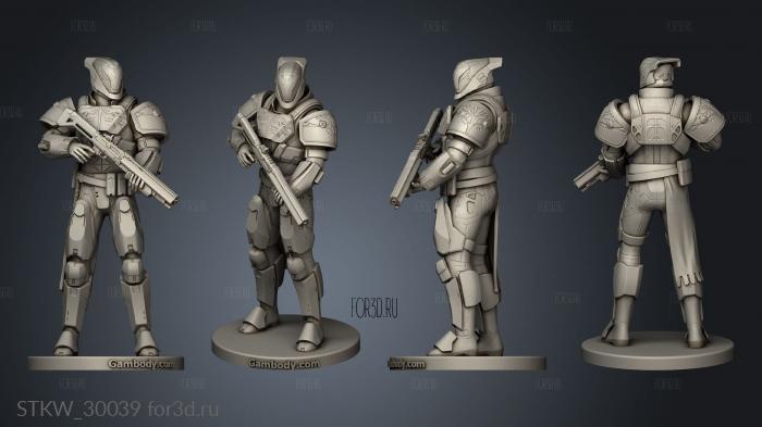 Destiny Game Titan Saladin stl model for CNC