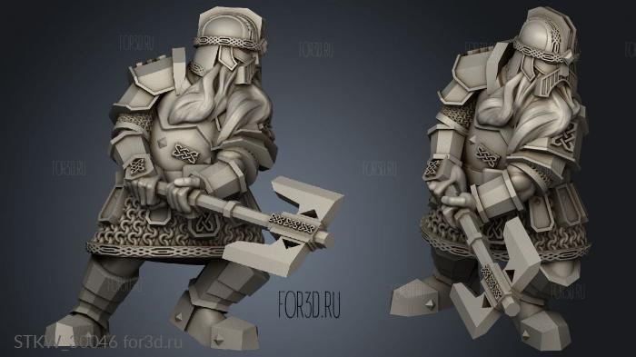 Kalak Guard Dwarves 3d stl модель для ЧПУ