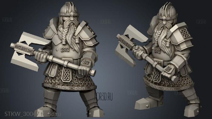 Kalak Guard Dwarves 3d stl модель для ЧПУ