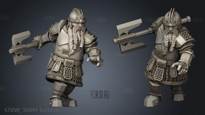 Kalak Guard Dwarves 3d stl модель для ЧПУ