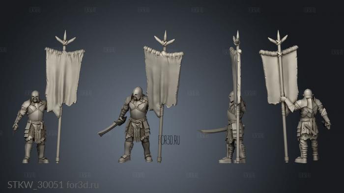 Orcs Banners Banners stl model for CNC