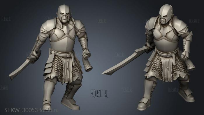 Orcs Horn stl model for CNC