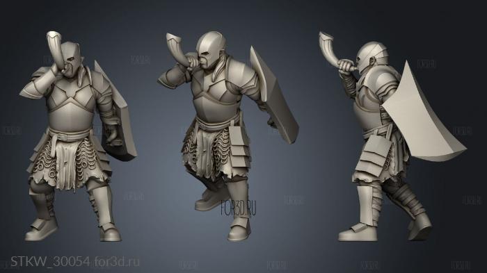 Orcs Horns stl model for CNC