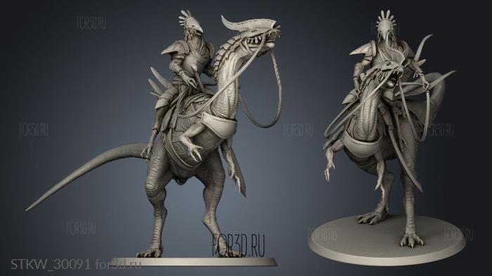 Dilophosaurus Lord The idle cavalry stl model for CNC