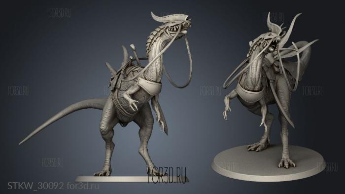 Dilophosaurus Lord The idle saddle stl model for CNC