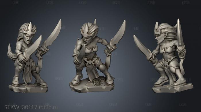 dire elf blood seeker stl model for CNC