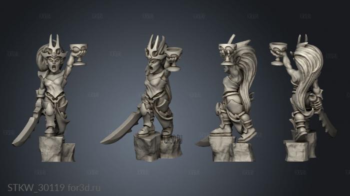 dire elf blood seeker champion stl model for CNC