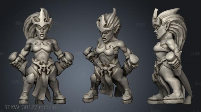 dire elf blood seeker stl model for CNC