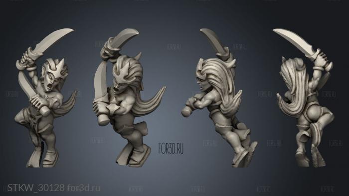 dire elf blood seeker stl model for CNC