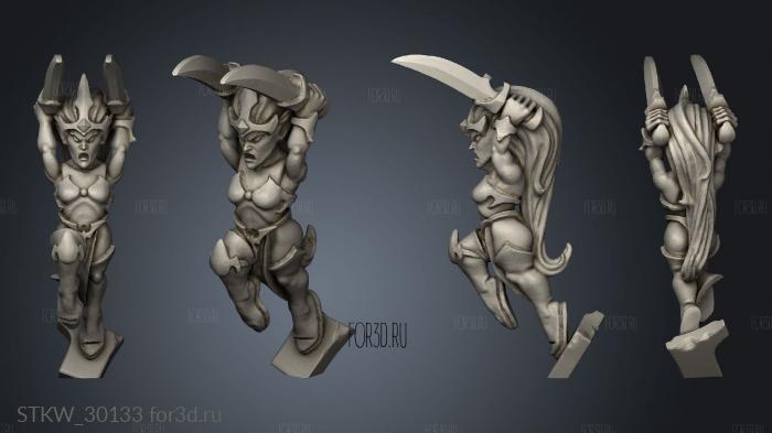 dire elf blood seeker stl model for CNC