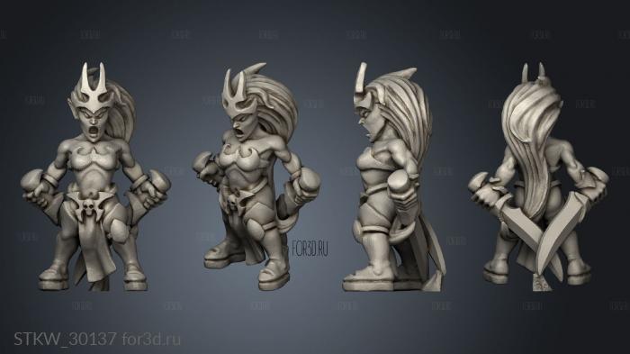 dire elf blood seeker stl model for CNC