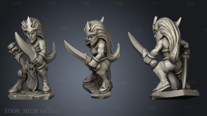 dire elf blood seeker stl model for CNC