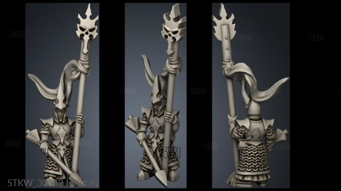 Dire Elf Bolt Thrower crew stl model for CNC