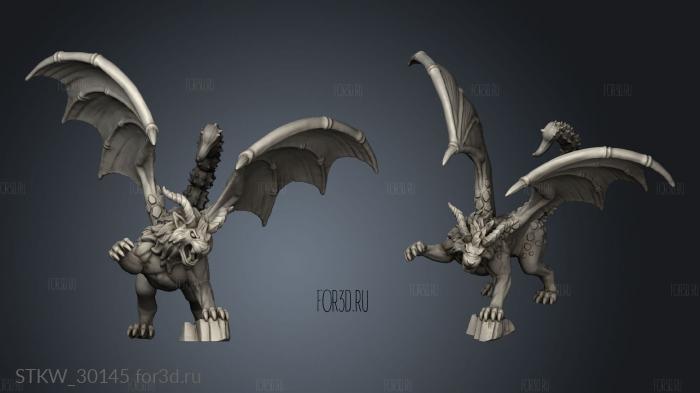 dire elf manticore stl model for CNC