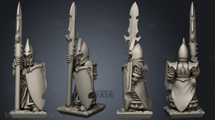 dire elf spear blank shields stl model for CNC