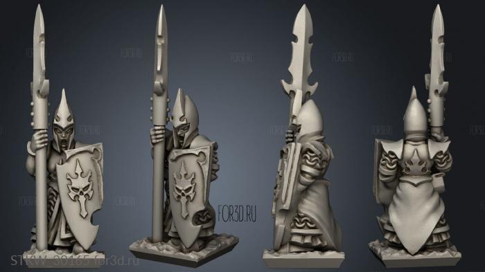 dire elf spear skull shields stl model for CNC