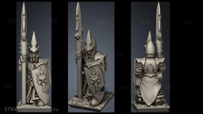 dire elf spear skull shields stl model for CNC