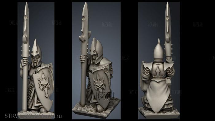 dire elf spear skull shields stl model for CNC