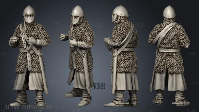 Dismounted Knights Barcelona Banner stl model for CNC