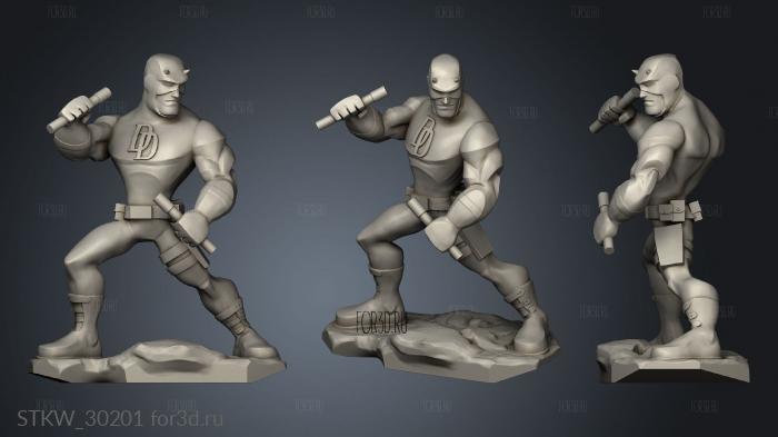 Disney Infinity Daredevil Classic stl model for CNC