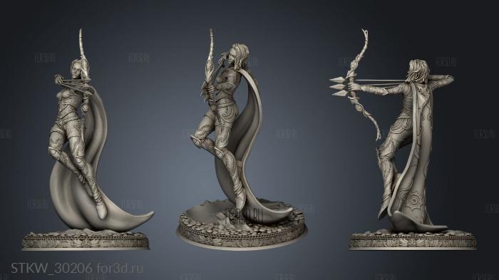 Divine Archer Sirena stl model for CNC