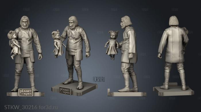 Doctor Zaius stl model for CNC