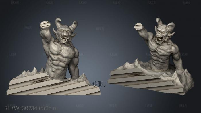 doom knee deep in the dead Ruben Castanho stl model for CNC