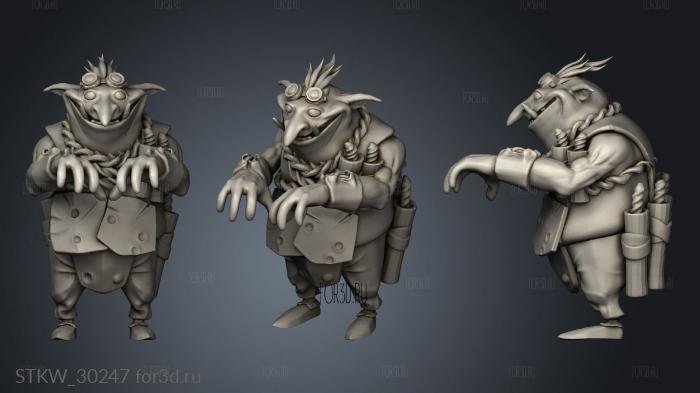 Dota Techies Big Goblin stl model for CNC