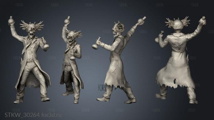 Dr Zombiestein Potion stl model for CNC